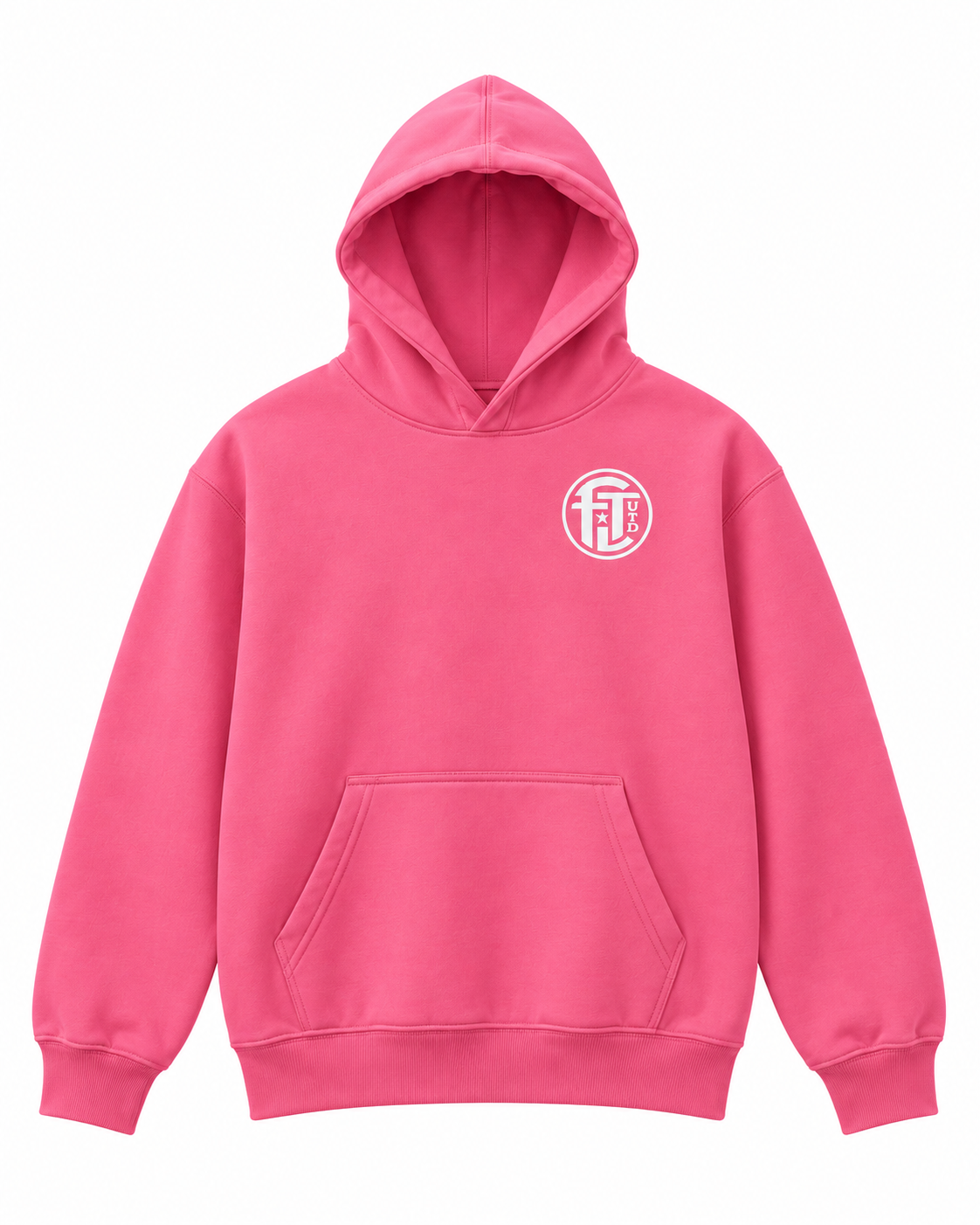 Pink Hoodie FTL UTD logo