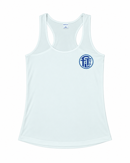 Women's White Beach Soccer Tank