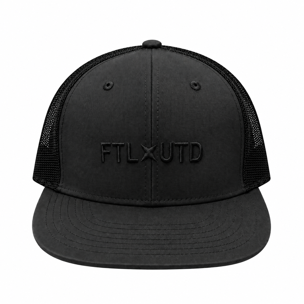 Grey/Black Flat Bill - FTLUTD Text