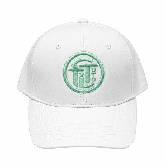 White Twill Classic - Badge (Seafoam)